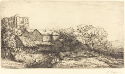 Ferme au monastère - Alphonse Legros