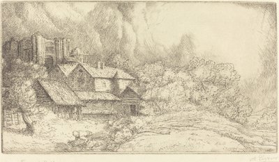 Ferme au monastère - Alphonse Legros