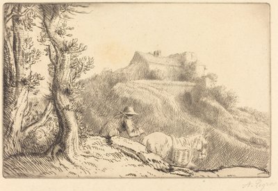 La ferme sur la colline - Alphonse Legros