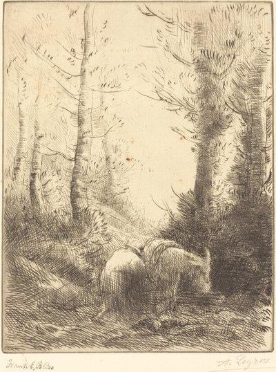 Le fermier et son âne - Alphonse Legros