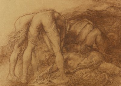 Figures enlevant des soldats morts - Alphonse Legros