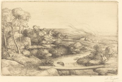 La passerelle - Alphonse Legros