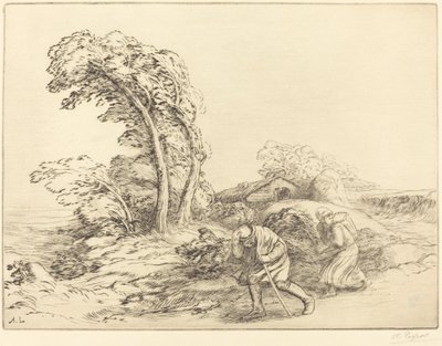 Un coup de vent - Alphonse Legros