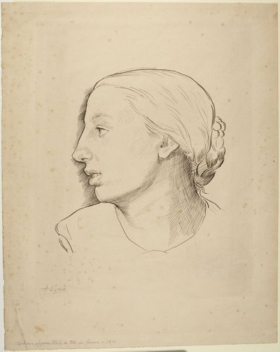 Tête de femme - Alphonse Legros