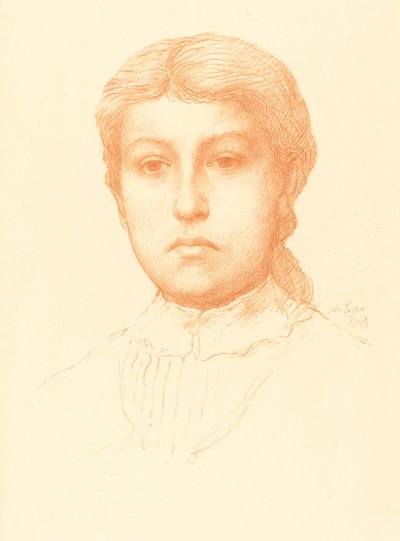 Tête de jeune fille - Alphonse Legros