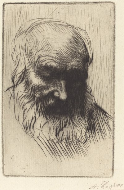 Étude de tête - Alphonse Legros