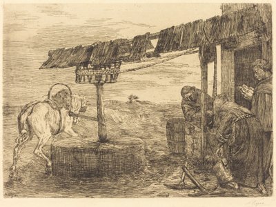 Moulin à Cheval (Le manège) - Alphonse Legros