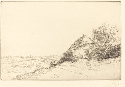 Masure sur la colline - Alphonse Legros