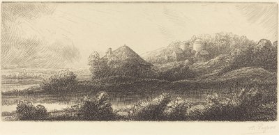 Cabane dans les marais - Alphonse Legros