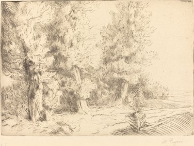 Dans la forêt de Fontainebleau - Alphonse Legros