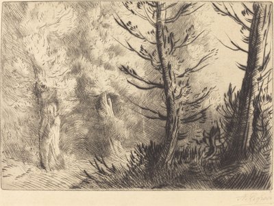 Dans la forêt de Fontainebleau - Alphonse Legros