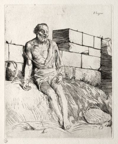 Job (Première Planche) - Alphonse Legros