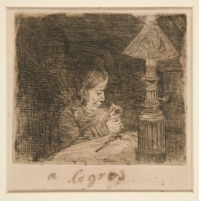 La Couseuse - Alphonse Legros