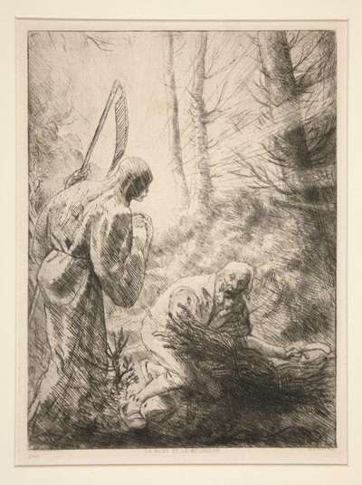 La Mort et le Bûcheron, No. 2 - Alphonse Legros