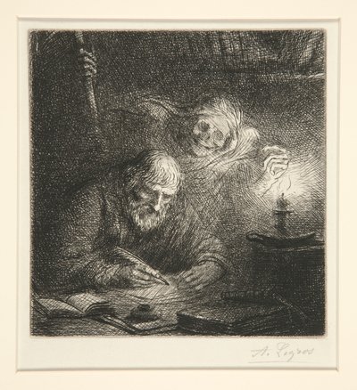 La Mort et le Philosophe - Alphonse Legros