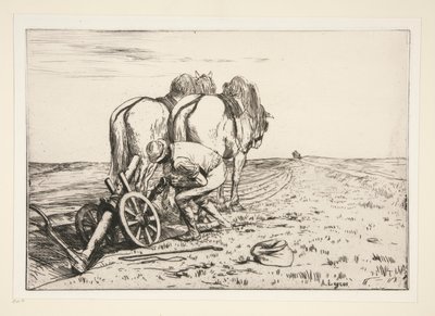 La Charrue - Alphonse Legros