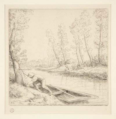 Le matin sur la rivière - Alphonse Legros
