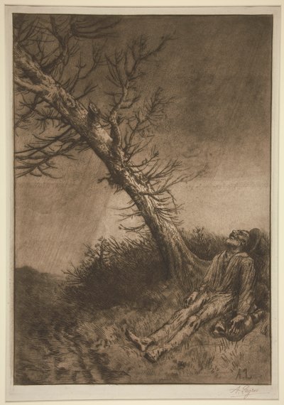 La mort du vagabond - Alphonse Legros
