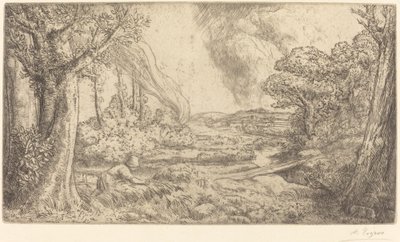 Paysage. - Alphonse Legros