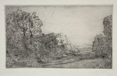Paysage : Lever de soleil - Alphonse Legros