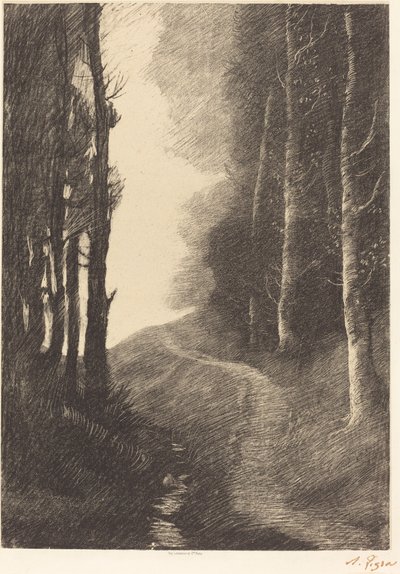 Paysage avec bouleaux - Alphonse Legros