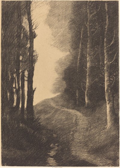 Paysage avec bouleaux - Alphonse Legros