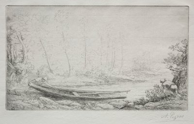 Le Départ pour la pêche, dans les brumes - Alphonse Legros