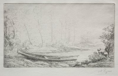 Le Départ pour la pêche, dans les brumes - Alphonse Legros