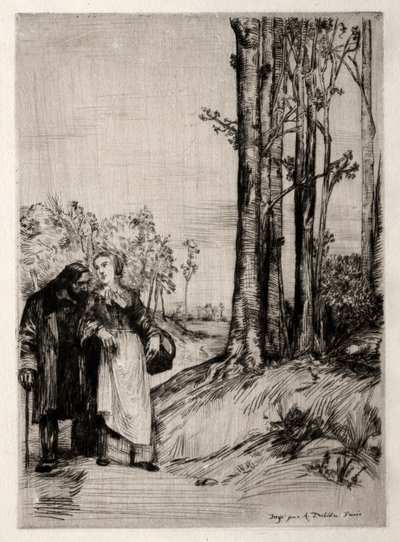 La Promenade du convalescent - Alphonse Legros