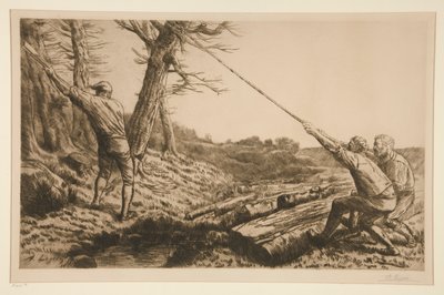 Les bûcherons - Alphonse Legros