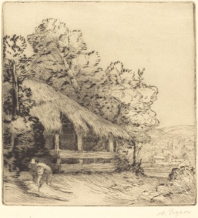Le petit hangar - Alphonse Legros