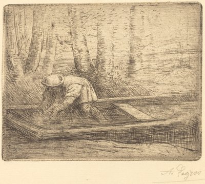 Homme en barque - Alphonse Legros