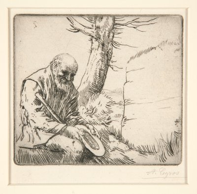 Mendiant, son chapeau à la main - Alphonse Legros