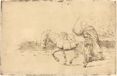 La laitière de Boulogne, 1ère planche - Alphonse Legros