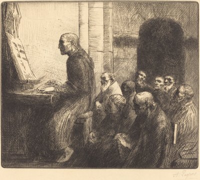 Moine jouant de l