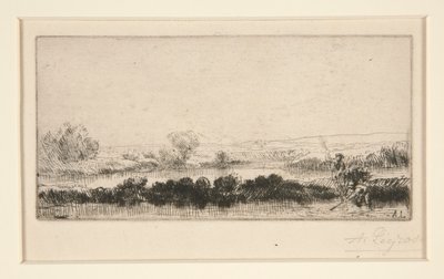 Paysage de Tourbières: Dans le Marais - Alphonse Legros