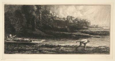 Paysage en bateau - Alphonse Legros