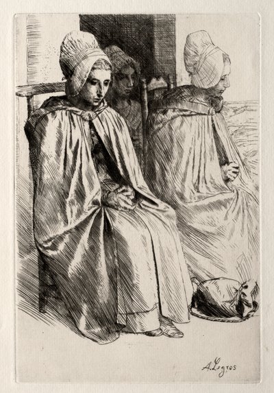Paysanne dans le voisinage de Boulogne - Alphonse Legros