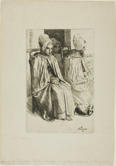 Paysannes de la région de Boulogne - Alphonse Legros