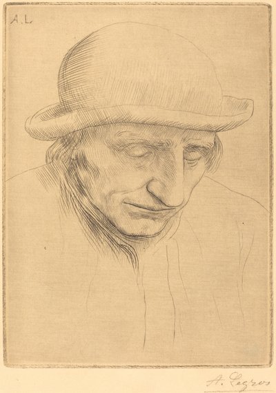 Paysan avec chapeau rond - Alphonse Legros