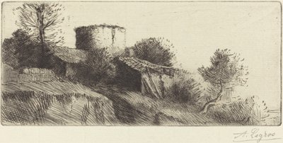 La tour aux pigeons - Alphonse Legros