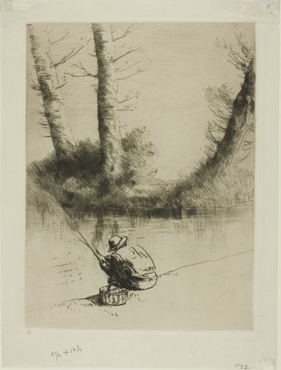 Pêcheur à la ligne - Alphonse Legros