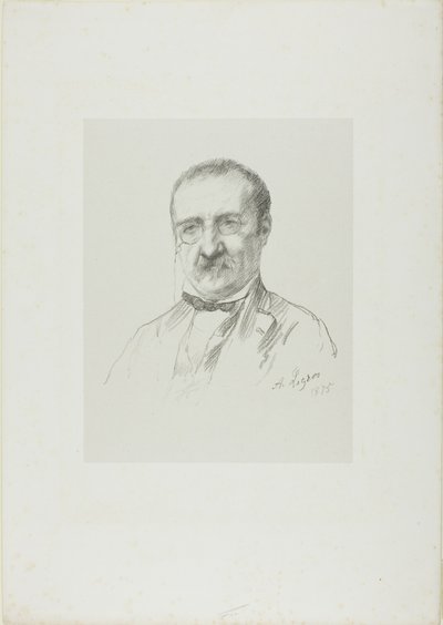 Portrait de Champfleury - Alphonse Legros
