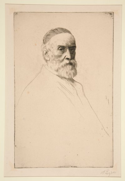 Portrait de G.F. Watts, R.A. - Alphonse Legros