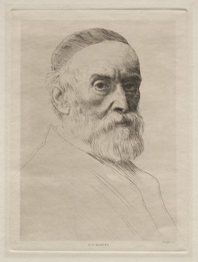 Portrait de George Frederic Watts - Alphonse Legros