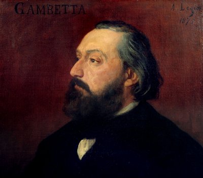 Portrait de Léon Gambetta (1838-1882) homme politique français - Alphonse Legros