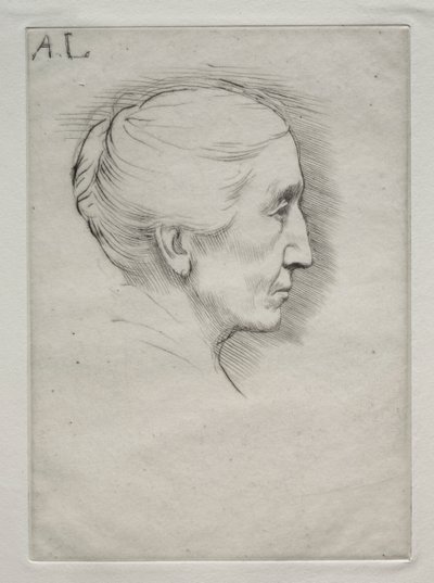 Portrait de Mme Emily Hughes (1ère planche) - Alphonse Legros