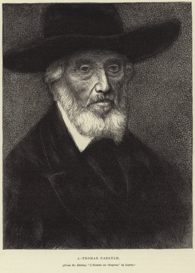 Portrait de Thomas Carlyle - Alphonse Legros