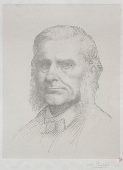 Portrait de Thomas Huxley 2ème Plaque - Alphonse Legros
