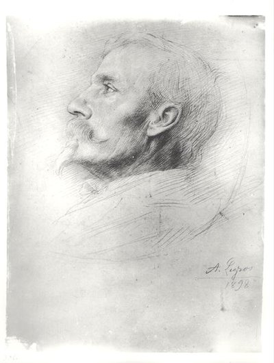 Portrait de Walter Crane (1845-1915) - Alphonse Legros